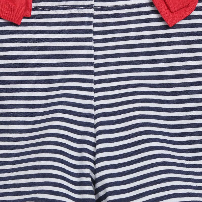 Girls White Printed 2 Pc Set T-shirt with Short Trouser image number 5